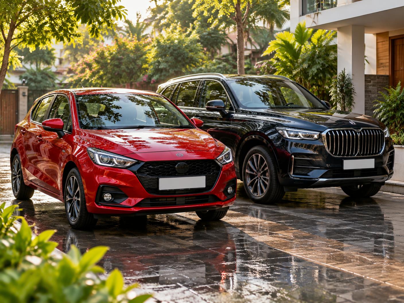 Freshly polished everyday and premium cars